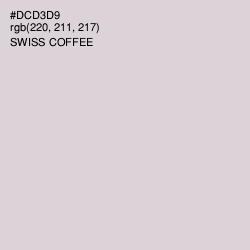 #DCD3D9 - Swiss Coffee Color Image
